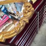 Vintage French Rococo Gold Wall Mantle Mirror