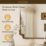 Vintage Gold Baroque Mirror for Fireplace Mantel