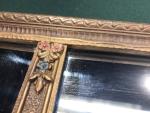 Vintage 3-Panel Nurre Wooden Wall Mantel Mirror