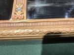 Vintage 3-Panel Nurre Wooden Wall Mantel Mirror