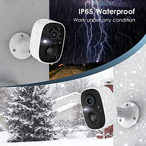 GMK Wireless Outdoor Security Cameras, 2-Pack