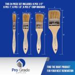 Pro Grade 24-Pack Chip Brush Set for Artists