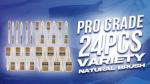 Pro Grade 24-Pack Chip Brush Set for Artists