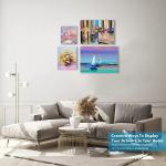 KEFF 24-Pack Cotton Painting Canvases for All Ages