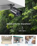 ZOSI 1080P CCTV Camera Outdoor Indoor Hybrid 4 in 1 HD TVI/CVI/AHD/CVBS Home Security Cameras System,Night Vision,Waterproof Metal Housing Bullet Cam For 960H,720P,1080P,5MP,4K analog Surveillance DVR