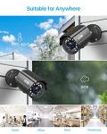 ZOSI 1080P HD TVI Security Camera for Home Office Surveillance CCTV System, 2MP Outdoor Indoor Weatherproof Bullet BNC Camera with Metal Housing, Night Vision, for 1080P/5MP/4K HD-TVI Analog DVR