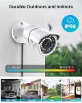ZOSI 2MP 1080p Security Camera,4-in-1 TVI/CVI/AHD/CVBS Surveillance Bullet Camera Indoor Outdoor,Night Vision,Work for 960H,720P,1080P analog CCTV DVR