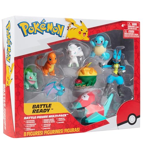 8pc Pokemon Battle Ready Figure Set - Characters & Playset