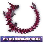 CrystaLynx 12.5-inch Articulated Dragon Figurine
