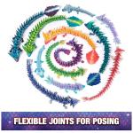 CrystaLynx 12.5-inch Articulated Dragon Figurine