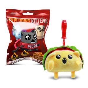 Exploding Kittens Plush Backpack Keychain – Hazel Series