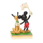 Disney Traditions Mickey and Pluto Figurine