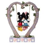 Jim Shore Mickey and Minnie Heart Swing Figurine