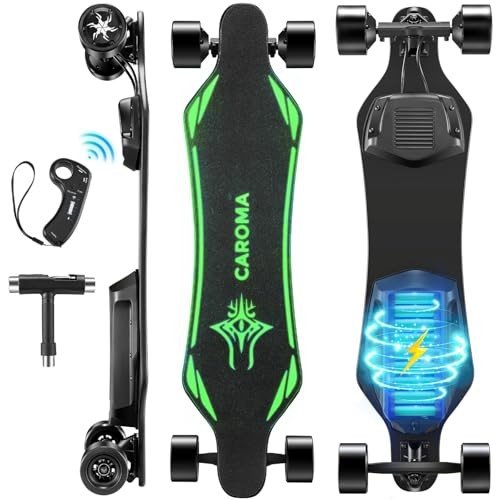 Caroma 1200W Electric Skateboard with Remote Control