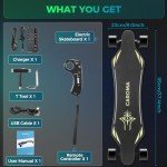 Caroma 1200W Electric Skateboard with Remote Control