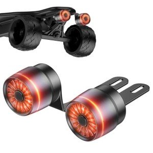 BCOIIUE Smart Electric Skateboard Tail Lights - 2-Pack