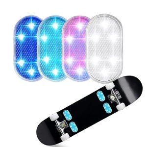 Colorful LED Underglow Lights for Skateboards and Scooters