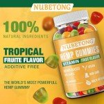 Nubetong Organic High Potency Hemp Gummies, 80 Count