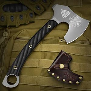 Viking Tactical Tomahawk Axe with Leather Sheath