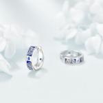 Celtic Knot Hoop Earrings in Sterling Silver