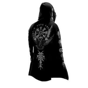 Nordic Myth 3D Hooded Cardigan for Men