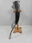 Georgian Drinking Horns with Stand for Display