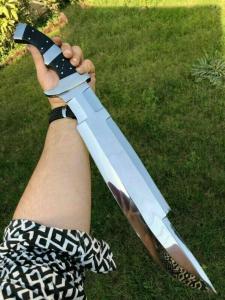 D2 Steel Predator Bowie Knife - Viking Style