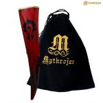 Red Viking Drinking Horn for Beer and Mead
