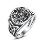 Sterling Silver Viking Battle Axe Ring for Men
