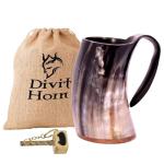 Authentic Viking Drinking Horn Mug with Gift Sack