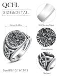 Sterling Silver Viking Battle Axe Ring for Men