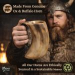 Authentic Viking Drinking Horn Mug with Gift Sack