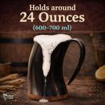 Authentic Viking Drinking Horn Mug with Gift Sack
