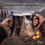 Authentic Viking Drinking Horn Mug with Gift Sack