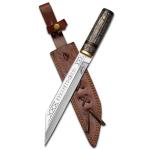 Custom Handmade Viking Seax Knife with Sheath