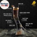 Viking Drinking Horn with Stand - 16 Oz Gift