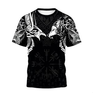 Vintage Norse Odin God Rune Viking T-Shirt