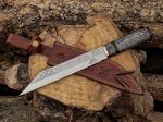 Custom Handmade Viking Seax Knife with Sheath