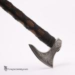 Authentic Viking Bearded Axe with Leather Sheath
