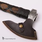 Authentic Viking Bearded Axe with Leather Sheath