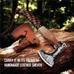 Handmade Viking Throwing Axe with Ash Wood Handle