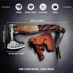 Handmade Viking Throwing Axe with Ash Wood Handle