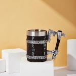 Viking Oak Mug with Stainless Steel Insert - 17oz