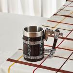 Viking Oak Mug with Stainless Steel Insert - 17oz