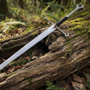 Authentic Viking Style Steel Sword with Scabbard