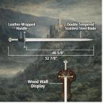 Authentic Viking Style Steel Sword with Scabbard