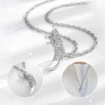 Viking Wolf Tooth Necklace in Sterling Silver