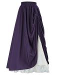 Deep Purple Maxi Skirt for Viking Women