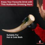 Peacock Design Norse Drinking Horn Mug 13-15