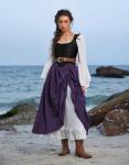 Deep Purple Maxi Skirt for Viking Women